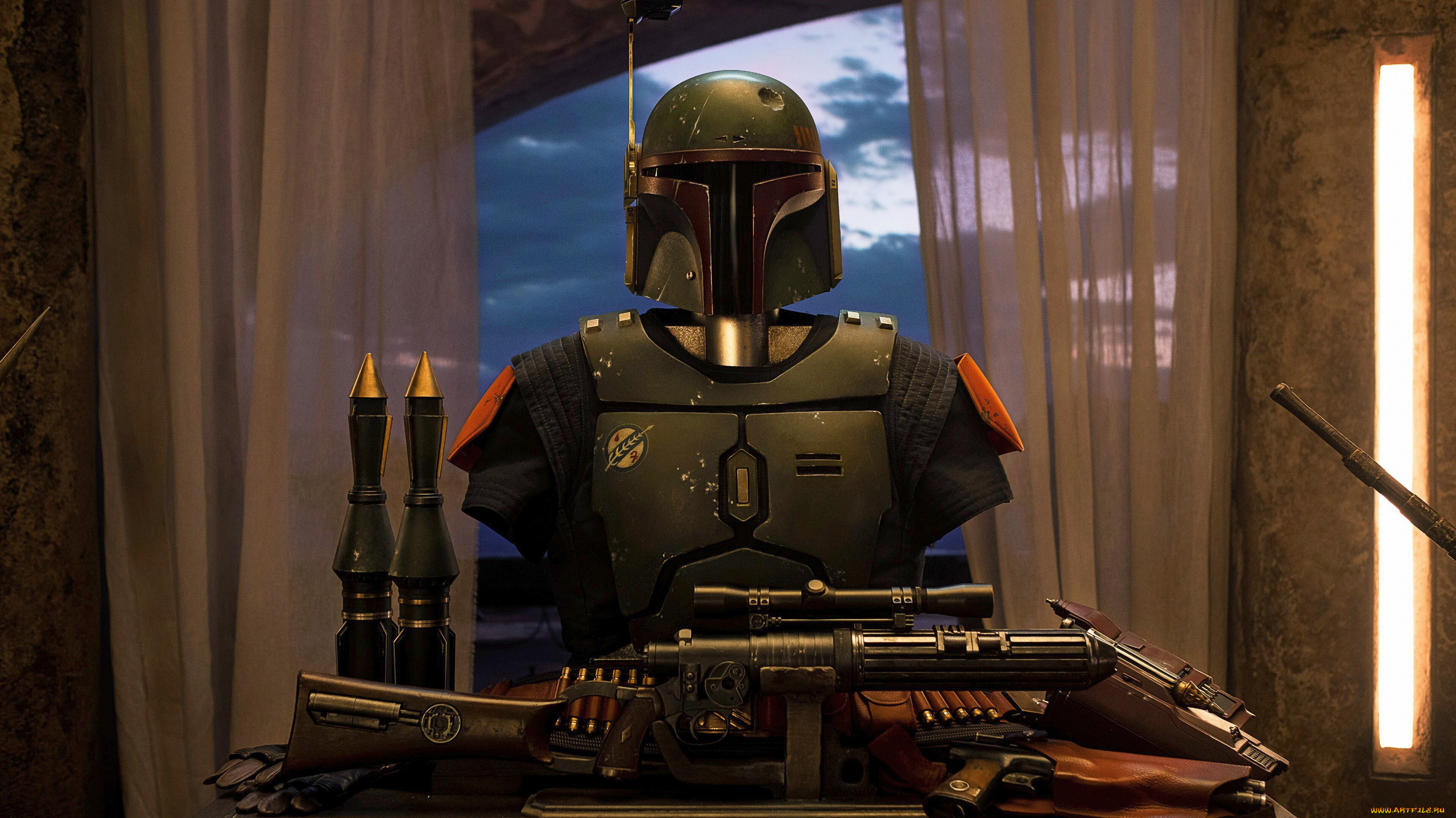 the book of boba fett  ,  2021  ,  , the book of boba fett , , , , , boba, fett, costume, helmet, guns, 4k, , , , 